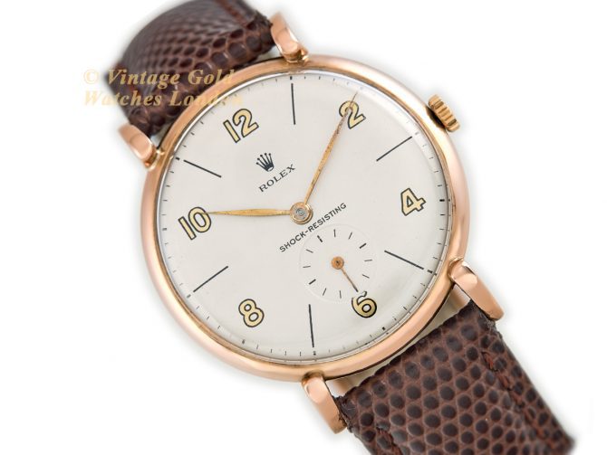 Rolex Precision Cal.1200 18ct Pink Gold c1956 (1)