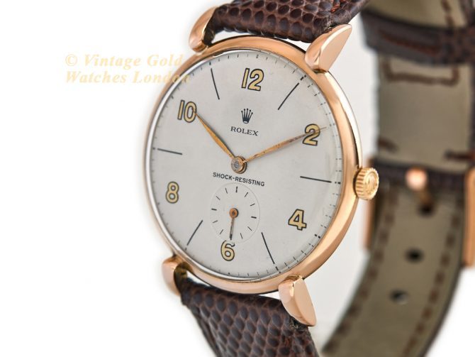 Rolex Precision Cal.1200 18ct Pink Gold c1956 (5)