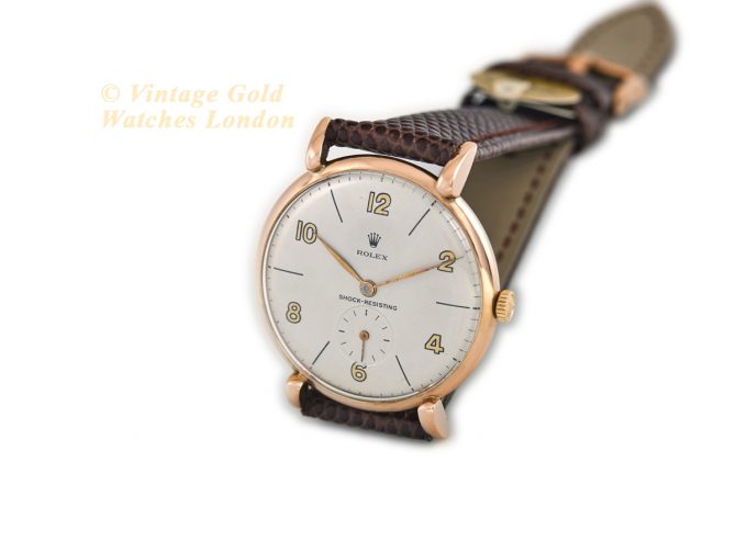 Rolex Precision Cal.1200 18ct Pink Gold c1956 (6)