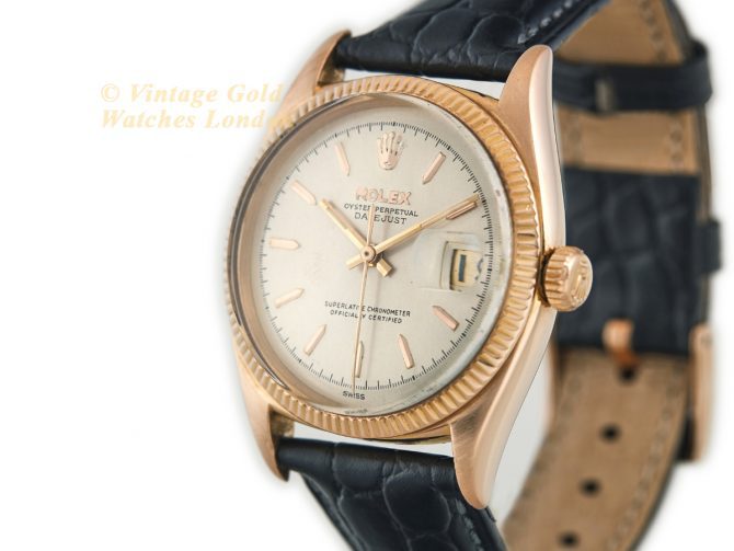 Rolex Oyster Perpetual Datejust Ref.6605 18ct Pink Gold 1957 Roulette Date (5)