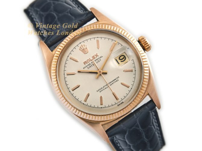 Rolex Oyster Perpetual Datejust Ref.6605 18ct Pink Gold 1957 Roulette Date (2)