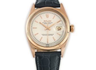 Rolex Oyster Perpetual Datejust Ref.6605 18ct Pink Gold 1957 Roulette Date