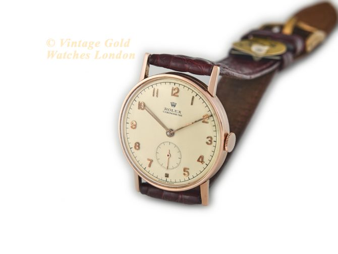 Rolex Chronometer Ref.3265 18ct Pink Gold 1935 (6)