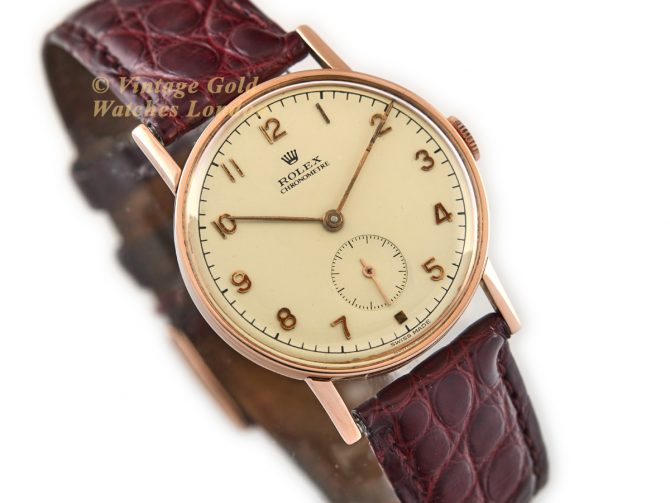 Rolex Chronometer Ref.3265 18ct Pink Gold 1935 (2)