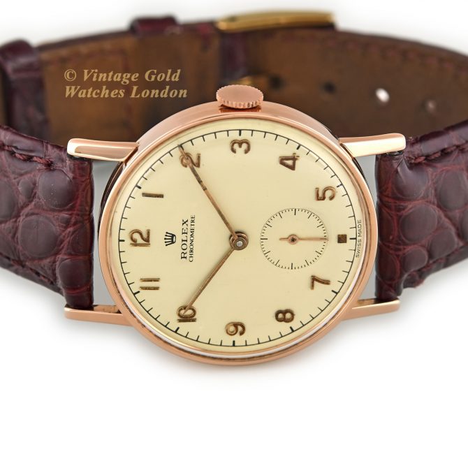 Rolex Chronometer Ref.3265 18ct Pink Gold 1935 (14)