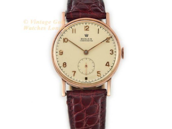 Rolex Chronometer Ref.3265 18ct Pink Gold 1935 (4)