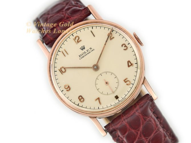 Rolex Chronometer Ref.3265 18ct Pink Gold 1935 (1)