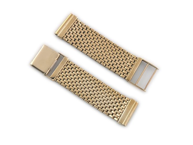 Vintage 9ct Yellow Gold Bracelet 18mm Lugs (2)