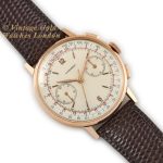 Longines Cal.30CH Flyback Chronograph 18ct Pink Gold 1953 mobile navigation (8)