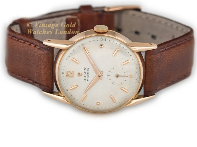 Rolex Precision Ref.4634 18ct Pink Gold c1952 (7)