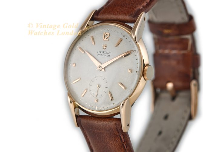 Rolex Precision Ref.4634 18ct Pink Gold c1952 (5)