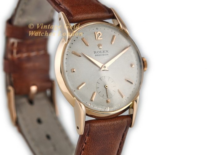 Rolex Precision Ref.4634 18ct Pink Gold c1952 (3)