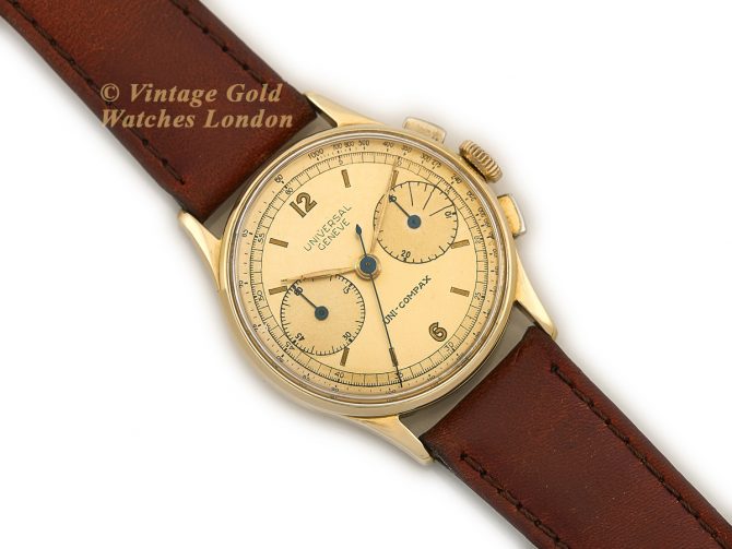 Universal Geneve Uni-Compax Chronograph Cal.283 18ct 1943 (8)