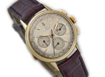 OM1761 Omega Chronograph 1948 8ct 18k Gold 1 1200×900