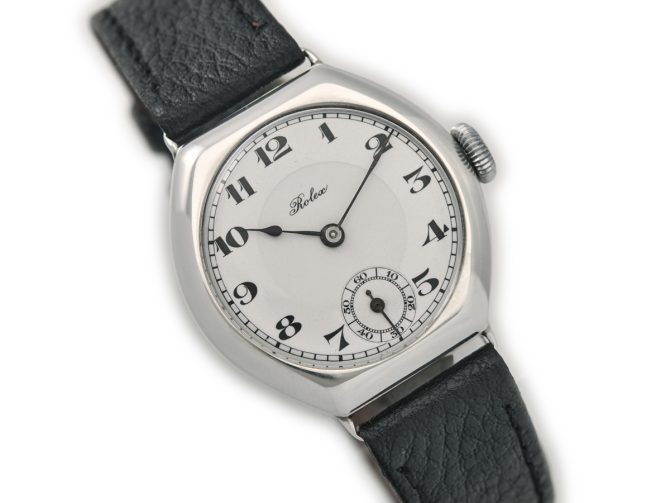 Rolex Cal.10½ Sterling Silver Porcelain Dial c1935 (2)