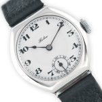 Rolex Cal.10½ Sterling Silver Porcelain Dial c1935 mobile navigation (1)