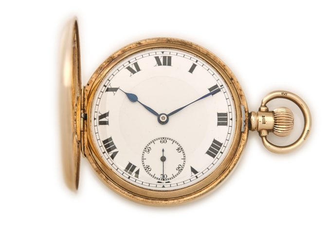 Pocket Watch Swiss Movement, Dennison 9ct Gold Case 1923 (2)