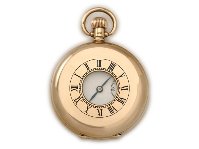 Pocket Watch Swiss Movement, Dennison 9ct Gold Case 1923 (1)