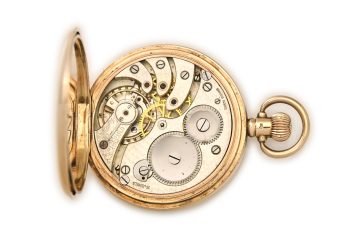 Pocket Watch Swiss Movement, Dennison 9ct Gold Case 1923