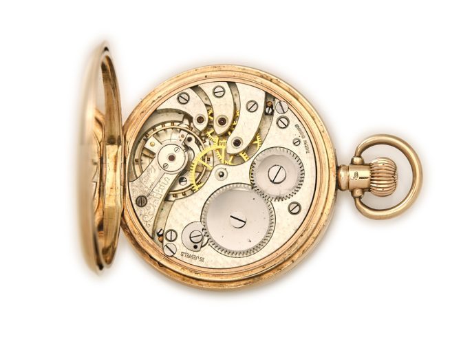 Pocket Watch Swiss Movement, Dennison 9ct Gold Case 1923 (4)