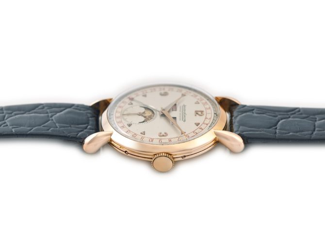 Jaeger-LeCoultre Triple-Date Moonphase 18ct Pink Gold 1943 (9)