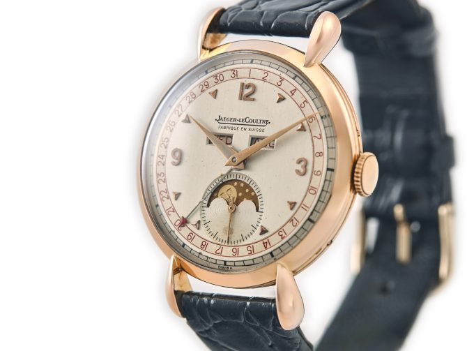 Jaeger-LeCoultre Triple-Date Moonphase 18ct Pink Gold 1943 (5)