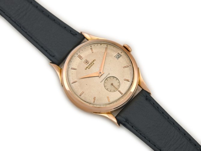 Universal Geneve Monodatic Cal.138C 18ct Pink Gold 1951 (8)