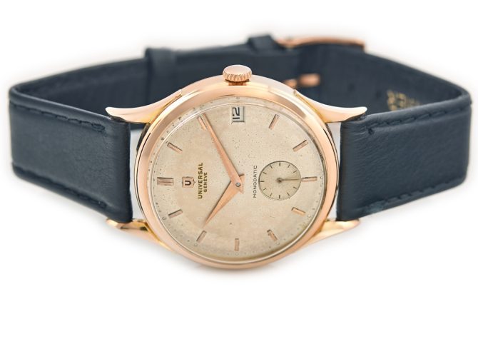 Universal Geneve Monodatic Cal.138C 18ct Pink Gold 1951 (7)