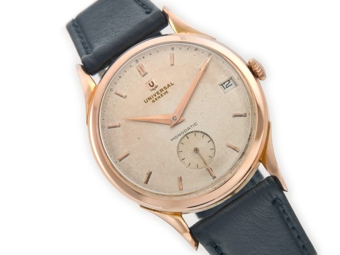 Universal Geneve Monodatic Cal.138C 18ct Pink Gold 1951 (1)