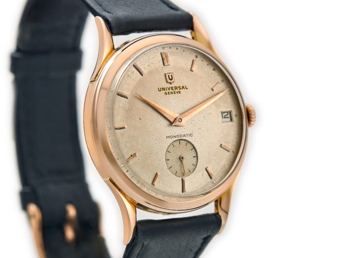 Universal Geneve Monodatic Cal.138C 18ct Pink Gold 1951 (3)