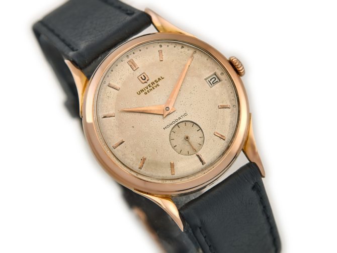 Universal Geneve Monodatic Cal.138C 18ct Pink Gold 1951 (2)