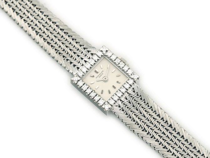 Ladies Patek Philippe 18ct White Gold & Diamonds 1968 (8)