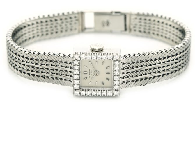 Ladies Patek Philippe 18ct White Gold & Diamonds 1968 (7)