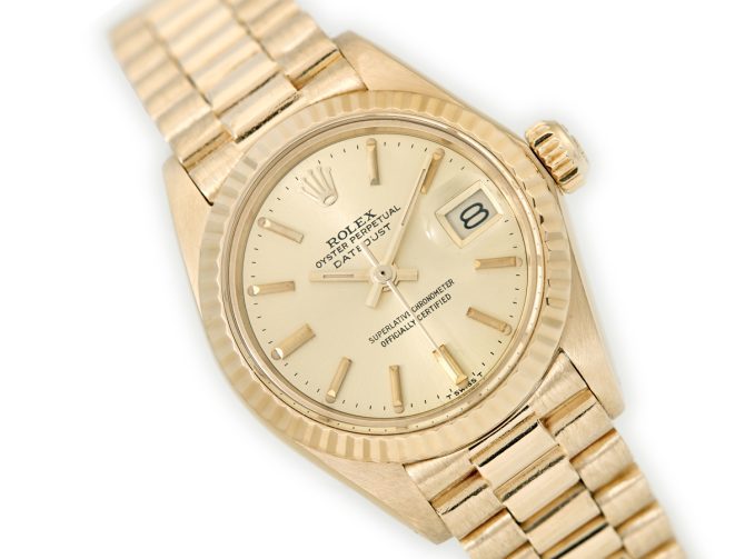 Ladies Rolex Oyster Perpetual Datejust Ref.6917 18ct 1979 (1)