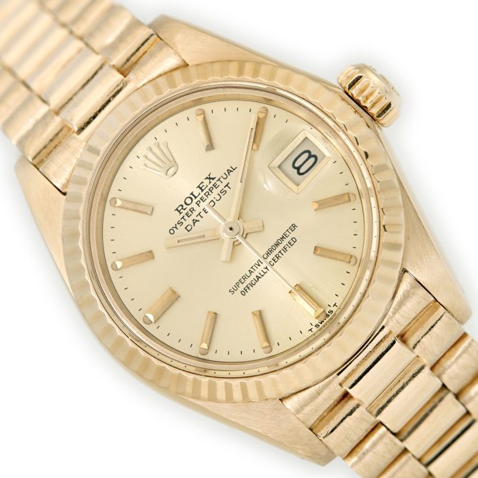 Ladies Rolex Oyster Perpetual Datejust Ref.6917 18ct 1979 (15)