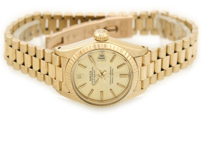 Ladies Rolex Oyster Perpetual Datejust Ref.6917 18ct 1979 (7)