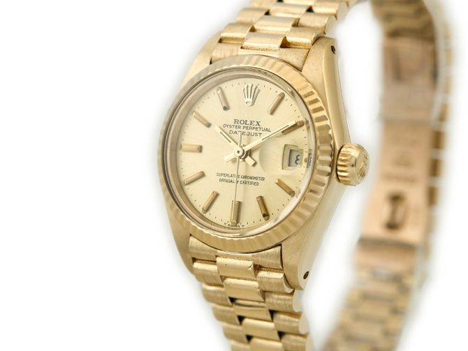 Ladies Rolex Oyster Perpetual Datejust Ref.6917 18ct 1979 (5)