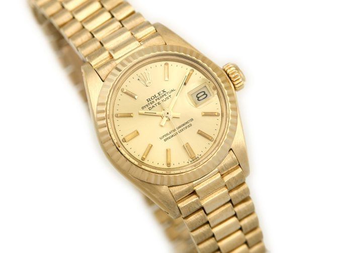 Ladies Rolex Oyster Perpetual Datejust Ref.6917 18ct 1979 (2)