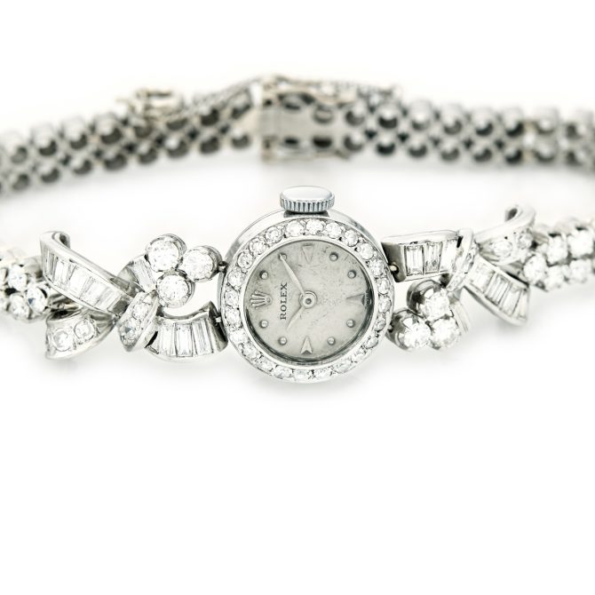 Ladies Rolex Platinum & Diamonds c1953 (14)