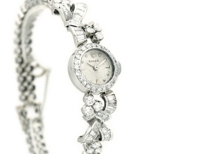 Ladies Rolex Platinum & Diamonds c1953 (3)