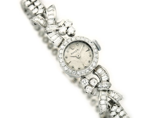 Ladies Rolex Platinum & Diamonds c1953 (2)