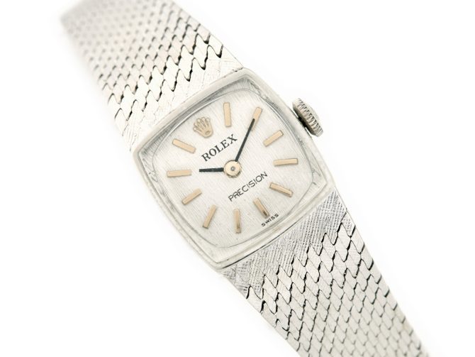 Ladies Rolex Precision Cal.1400 9ct White Gold 1972 (1)