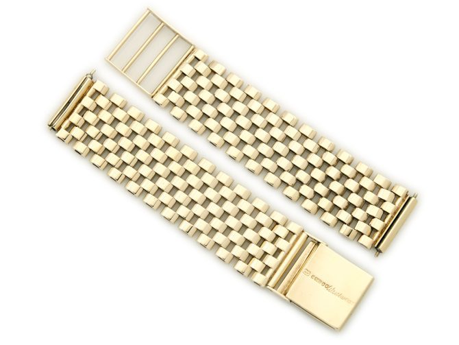 Vintage 9ct Yellow Gold Bracelet 15mm Lugs 1963 (2)