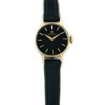 Ladies Omega Black Dial 9ct 1961 mobile navigation (4)