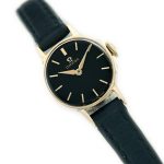 Ladies Omega Black Dial 9ct 1961 mobile navigation (1)