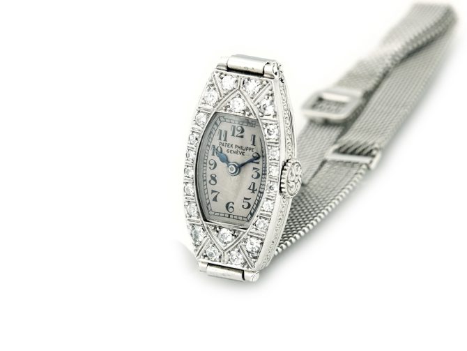 Ladies Patek Philippe 18ct White Gold & Diamonds c1937 (6)