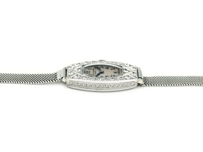 Ladies Patek Philippe 18ct White Gold & Diamonds c1937 (10)