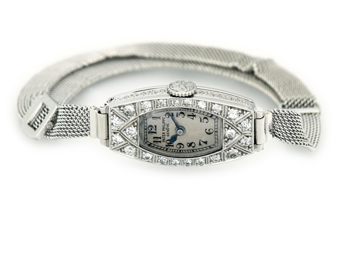 Ladies Patek Philippe 18ct White Gold & Diamonds c1937 (7)