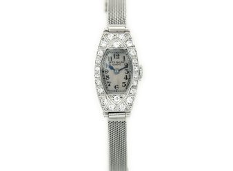 Ladies Patek Philippe 18ct White Gold & Diamonds c1937