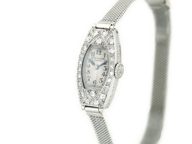 Ladies Patek Philippe 18ct White Gold & Diamonds c1937 (5)